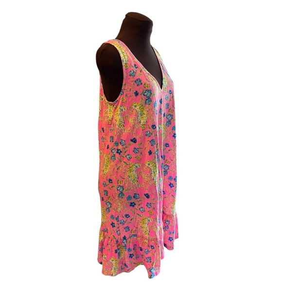Lilly Pulitzer Camilla Dress Prosecco Pink Tigress Garden, Womens size Medium - Picture 6 of 11